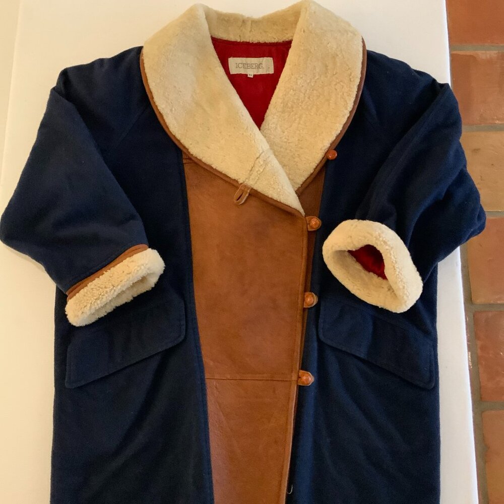 Rare Vintage Iceberg Sherpa Shearling Jacket – Made in Italy